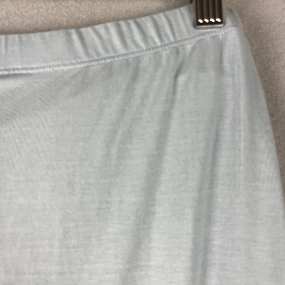 Reformation Rylan Midi Skirt Womens Large Blue Twist Front Knot Ruched Pull On - Picture 14 of 15